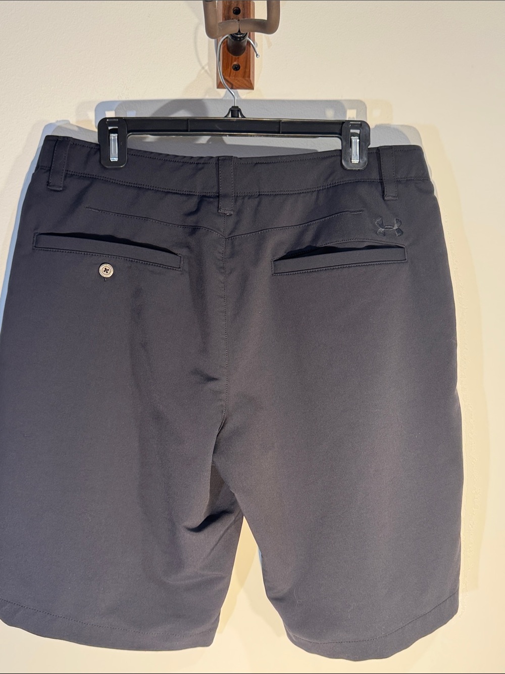 Under Armour Navy Flat-Front Performance Shorts - Picture 5 of 7